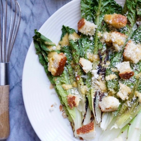 Grilled Romaine Caesar Salad