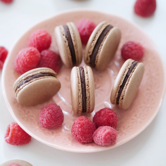 Double Chocolate Macarons