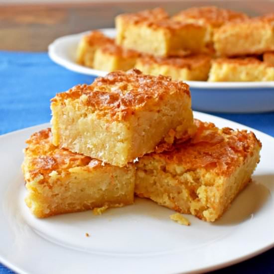 White Chocolate Coconut Brownies