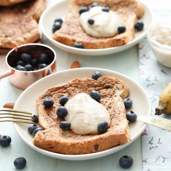 Vegan Blueberry French Toast