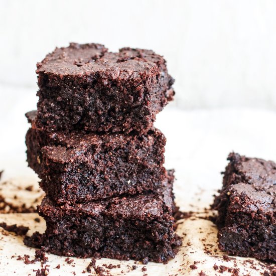 Dark Chocolate Zucchini Brownies