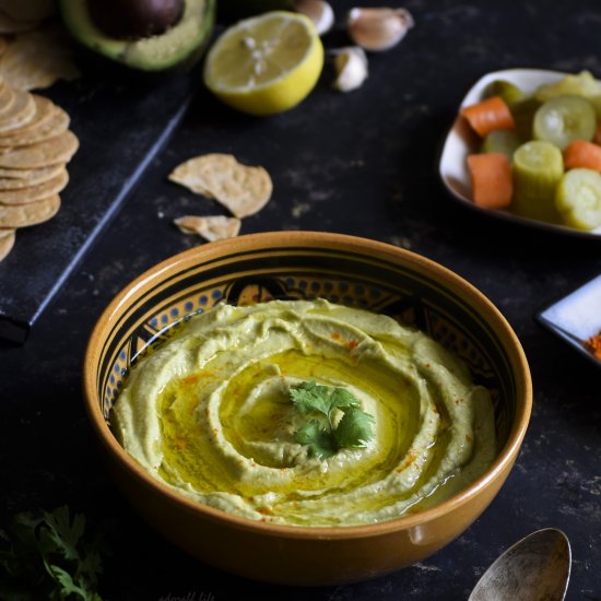 Cilantro Avocado Hummus