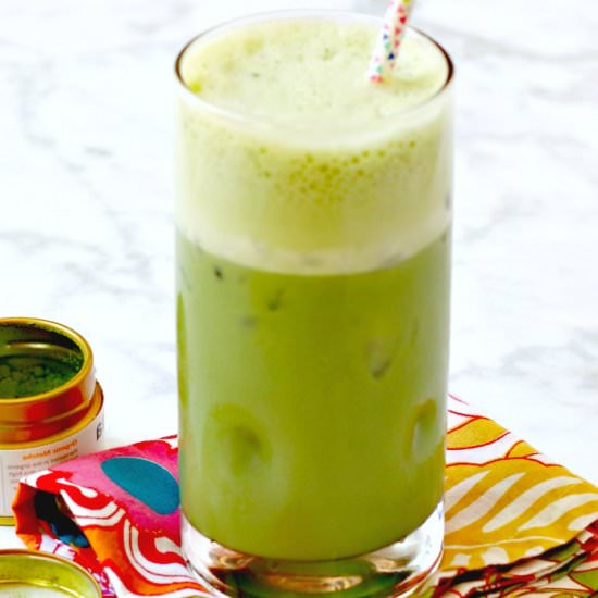 Iced Matcha Green Tea Latte