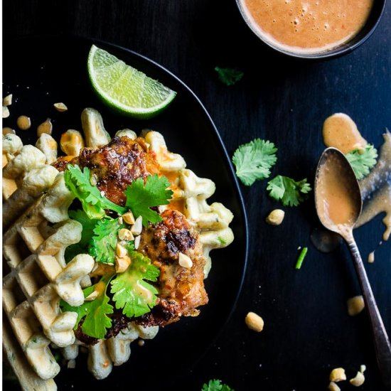 Thai Fried Chicken and Waffles