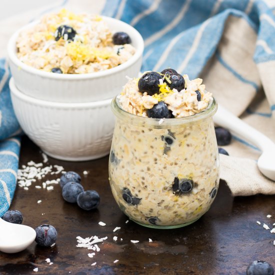 Blueberry Lemon Overnight Oats