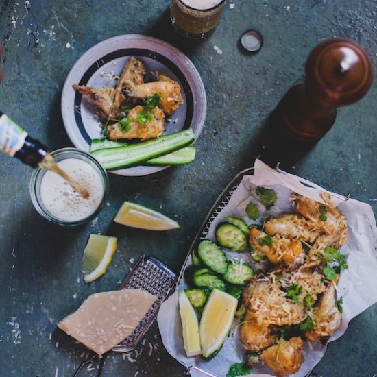 Baked Garlic Parmesan Chicken Wings