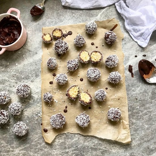 Chocolate Coated Coconut Bliss Ball