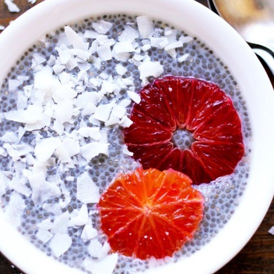 Chia Pudding with coconut milk