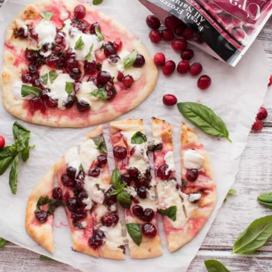 Cranberry Basil Flatbreads