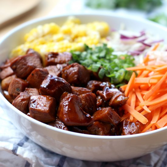 Garlic Soy Chicken & Veggie Bowl