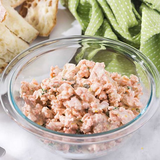 Salmon with Capers Spread