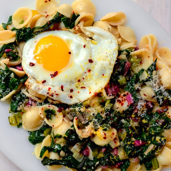 Pasta with Swiss Chard and Parmesan