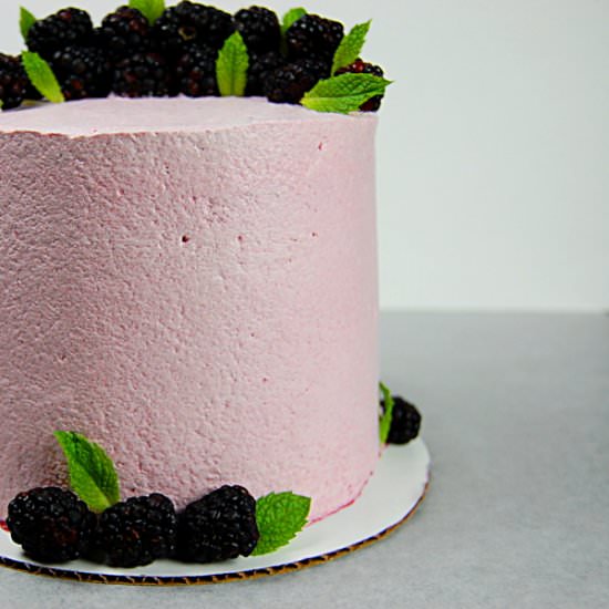 Coconut Blackberry Cake