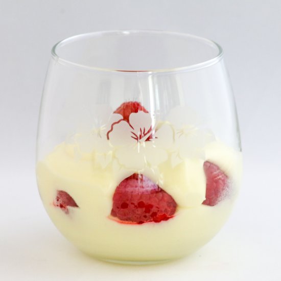 Lemon Chiffon Raspberry Parfait