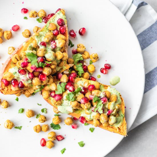 Loaded Sweet Potato Boats