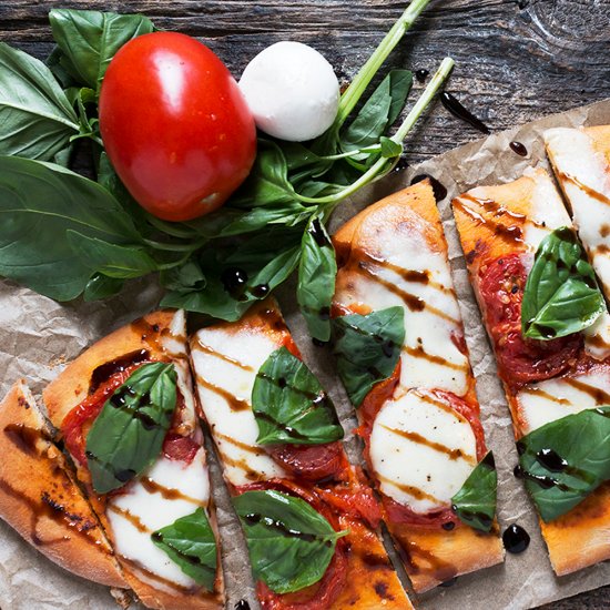 Tomato Bocconcini Flatbread