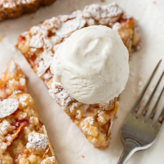 Nectarine Crumb Tart