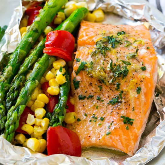 Salmon Foil Packets