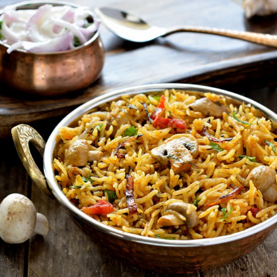 Mushroom Biryani