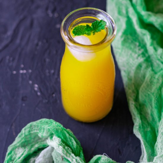 Mango ginger limeade