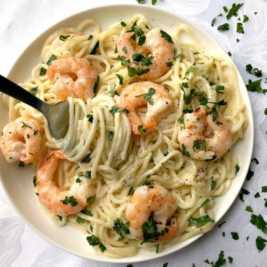 Shrimp Aflredo Pasta