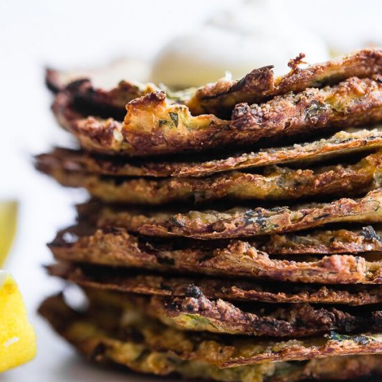 Paleo Keto Baked Zucchini Fritters