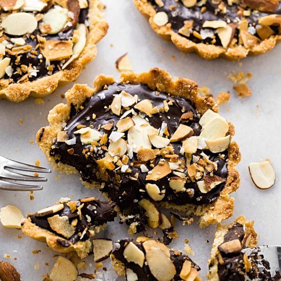 GF Chocolate Almond Tartlets