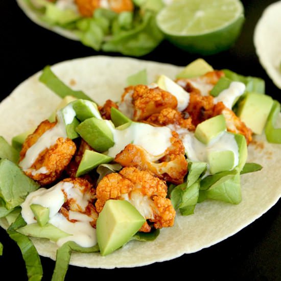 Spicy Vegan Cauliflower Tacos