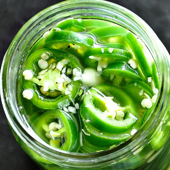 Curry Fridge Pickled Jalapeños