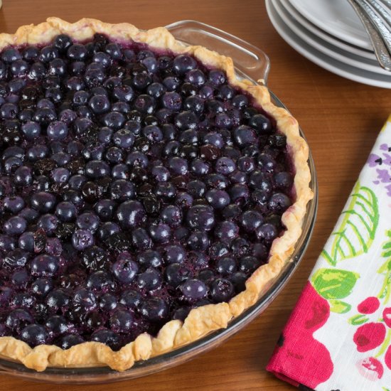 Cape Cod Blueberry Pie