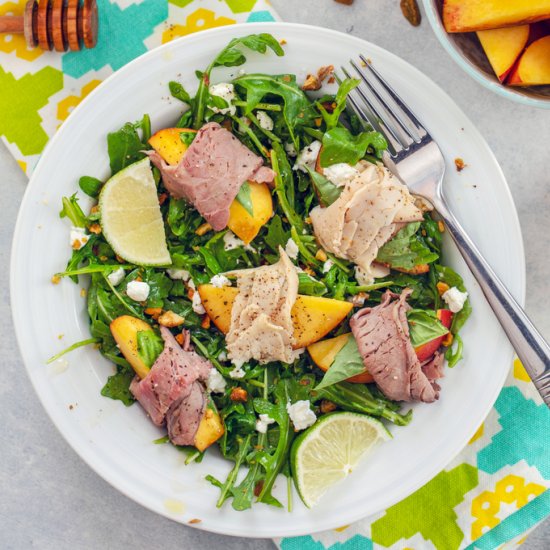 Honey Lime Peach Salad