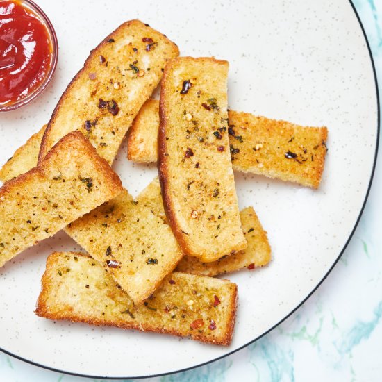 Vegan Garlic Breadsticks