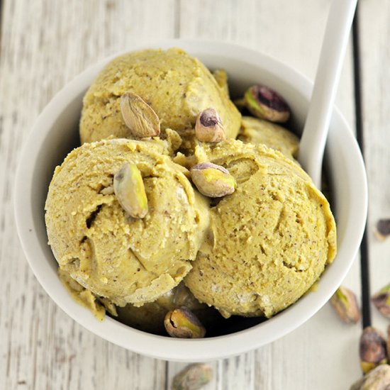 2 Ingredient Pistachio Ice Cream