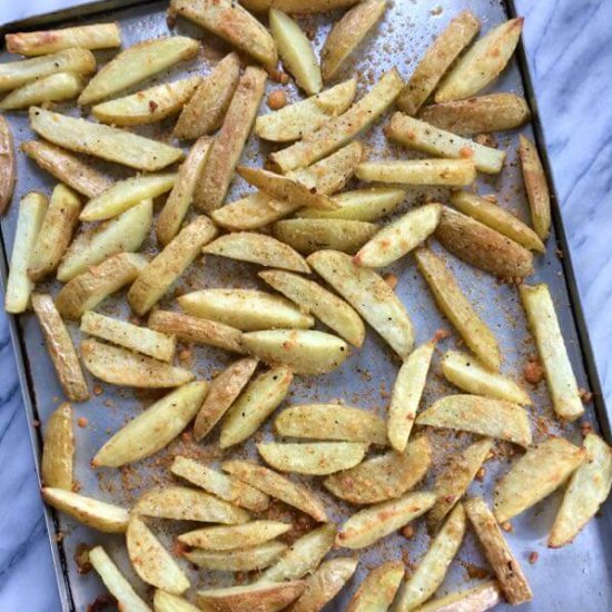 Oven Fries w/ Garlic & Parmesan