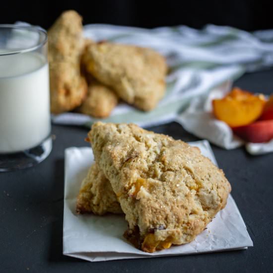 Ginger Peach Scones