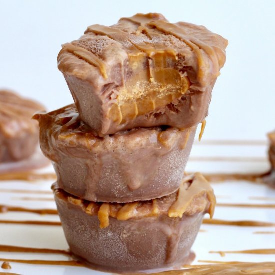 Peanut Butter Cup Ice Cream Bites