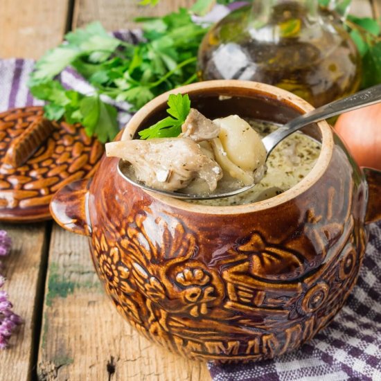 Dumplings with Oyster Mushrooms