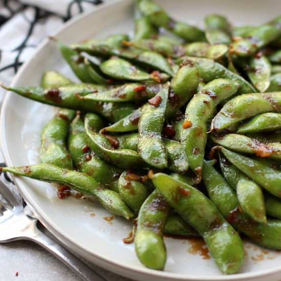 Garlic Edamame