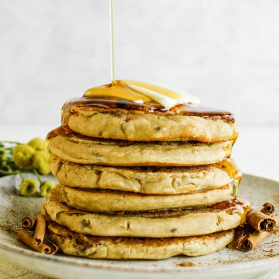 Cinnamon Swirl Protein Pancakes