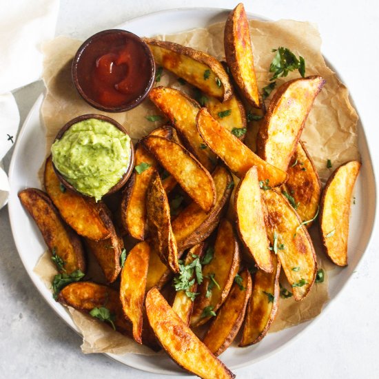 Oven Roasted Crispy Potato Wedges