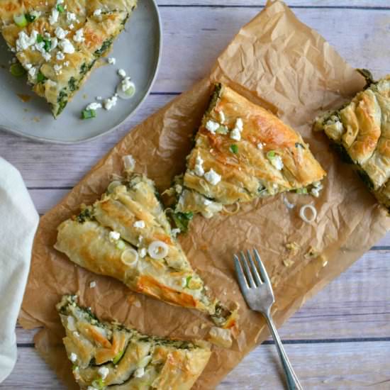 Bosnian Spinach and Feta Pie