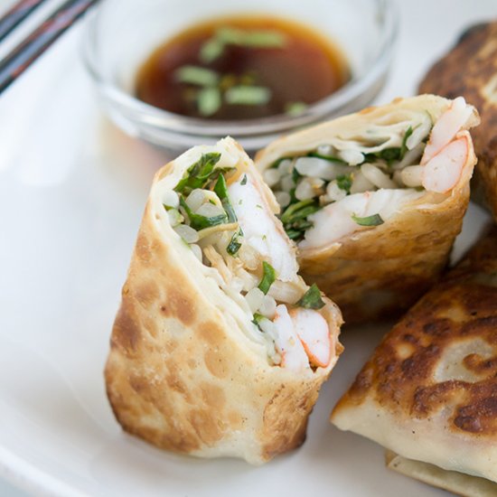 Pan-Fried Shrimp Egg Rolls