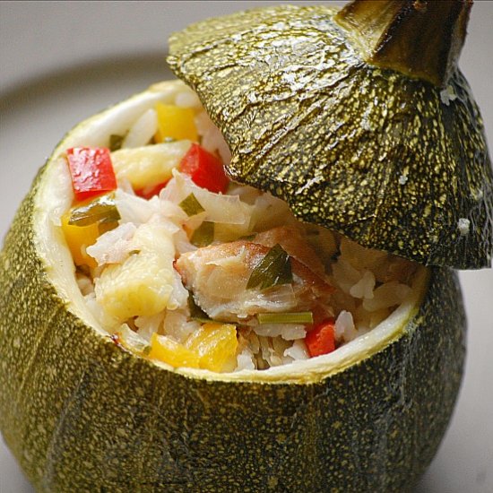 Stuffed zucchini