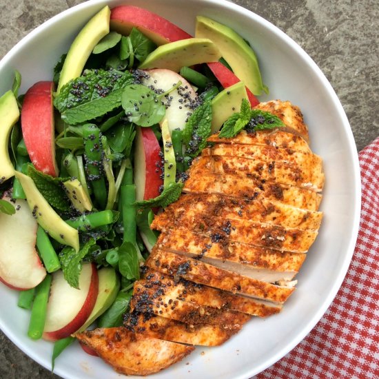 Paprika Zaatar Chicken Summer Salad