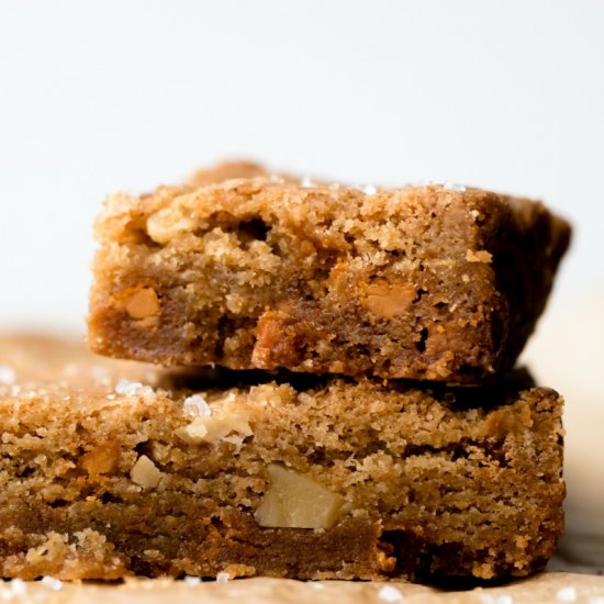 Salted Butterscotch Blondies