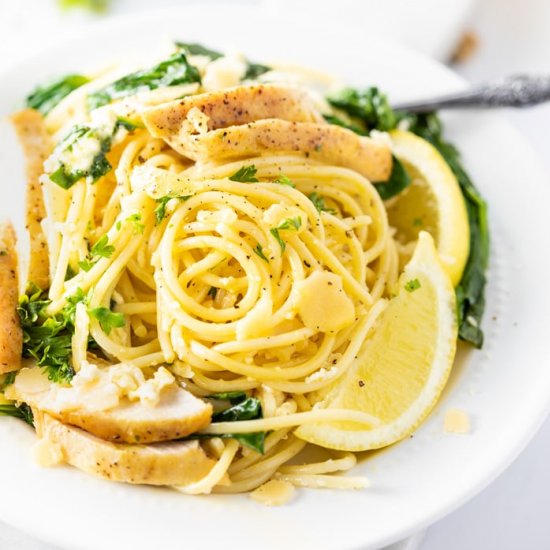 Lemon Ricotta Parmesan Pasta