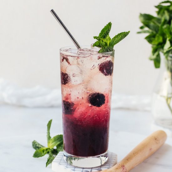 Blackberry Prosecco Mojitos