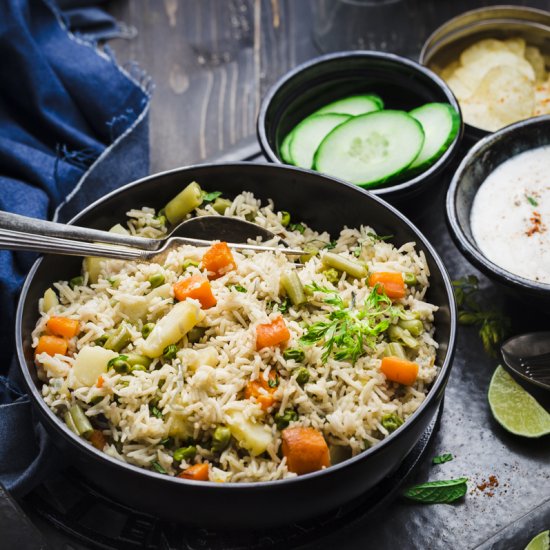 Instant Pot Vegetable Pulao Rice