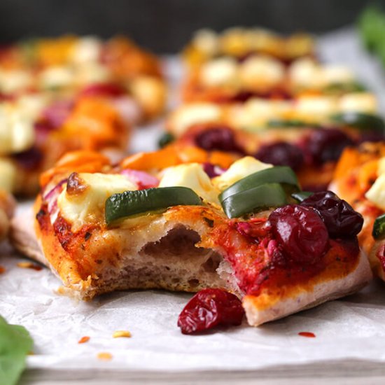 Mini Pizzas With Cranberry Crust