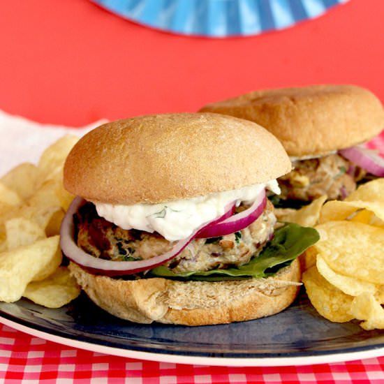 Greek Turkey Burgers